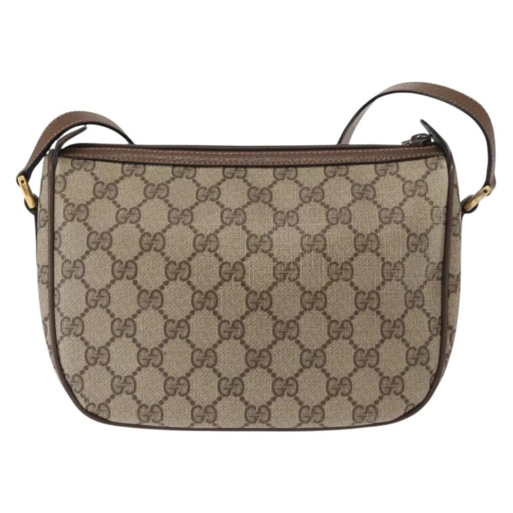 GUCCI GG Supreme Web Sherry Line Shoulder Bag PVC Beige 89 02 032 Auth BA8620 - Picture 3 of 16